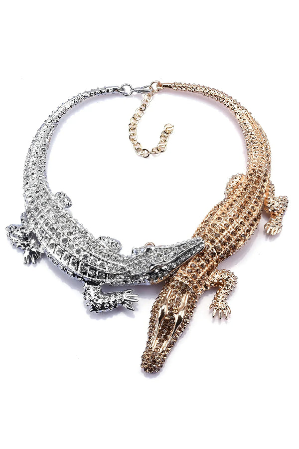 Braxtin Crocodile Collar Necklace