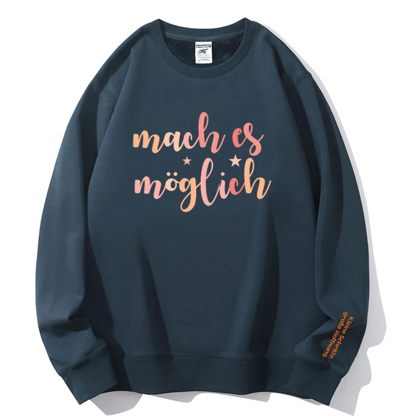 "Make It Possible" Empowering Crewneck Sweatshirt | Cozy Fall & Winter Essential for Her