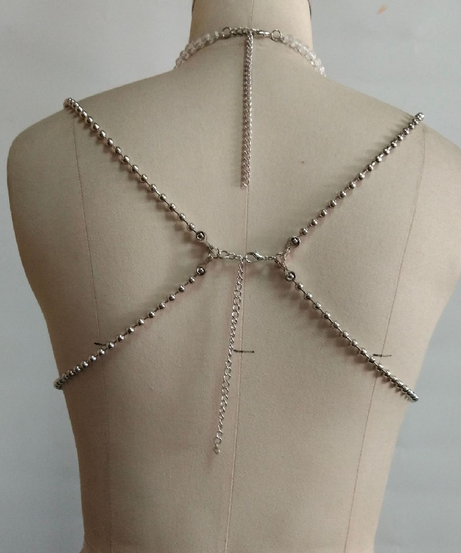 Mermaid Oasis Beaded Halter Top - Luxe Resort, Festival & NYE Glam