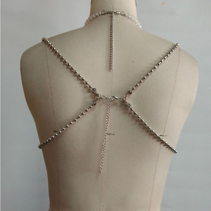 Mermaid Oasis Beaded Halter Top - Luxe Resort, Festival & NYE Glam