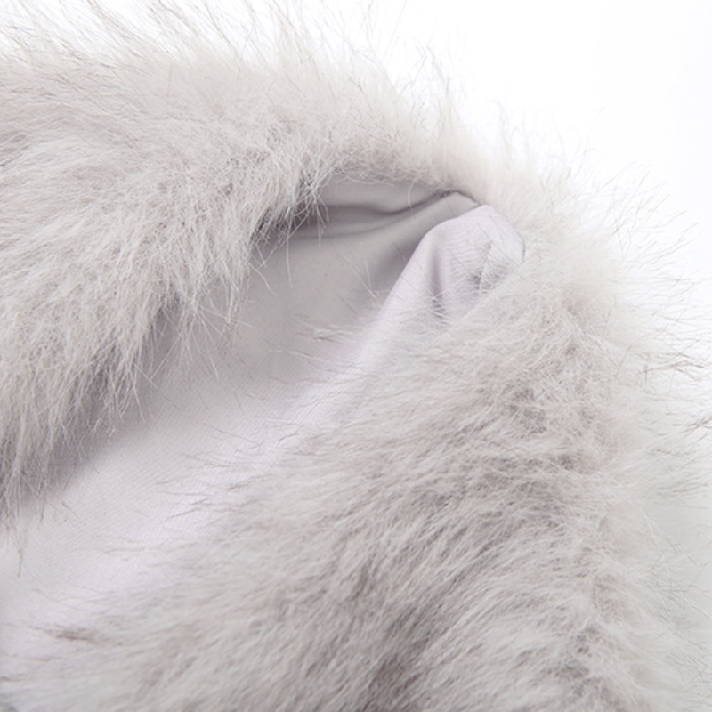 Cozy Chic Faux Fur Deep V-Neck Crop Top Vest | Trendy Fall & Holiday Statement