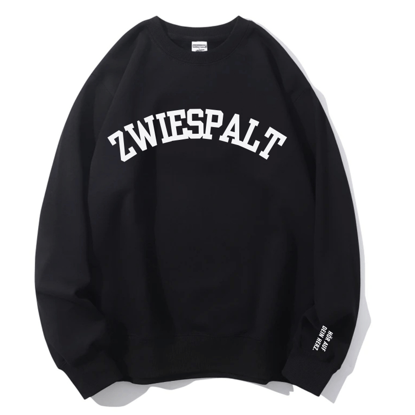 Mindful 'Zwiespalt' Crewneck Sweatshirt - Listen to Your Heart Message | Ultimate Fall/Winter Comfort