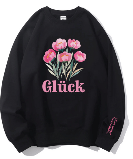 Cozy Sage Green Floral 'Inner Peace' Sweatshirt | Women's Glück Crewneck