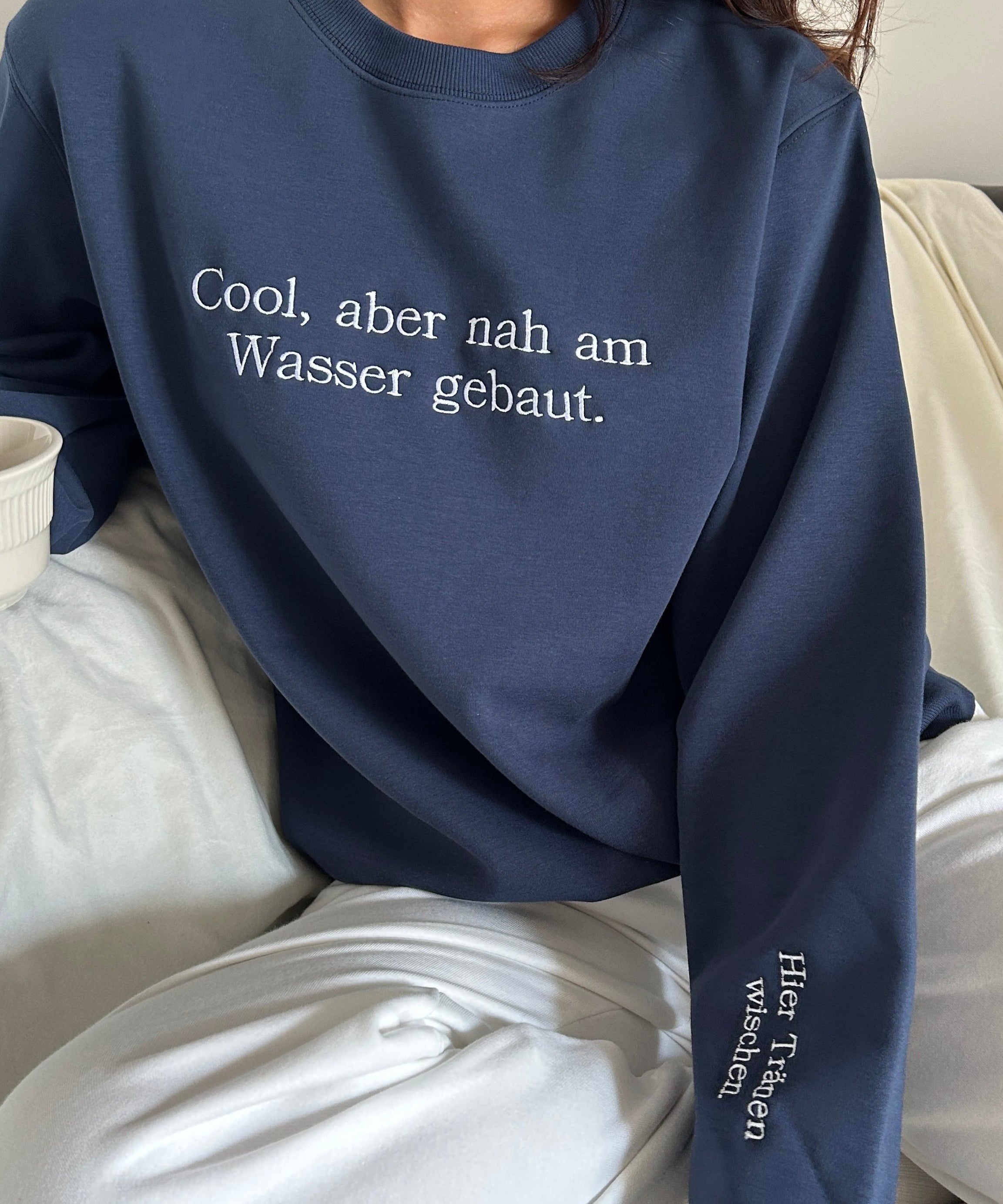 Authentically Cool: "Cool But Emotional" Cozy Crewneck Sweatshirt | Fall & Holiday Comfort