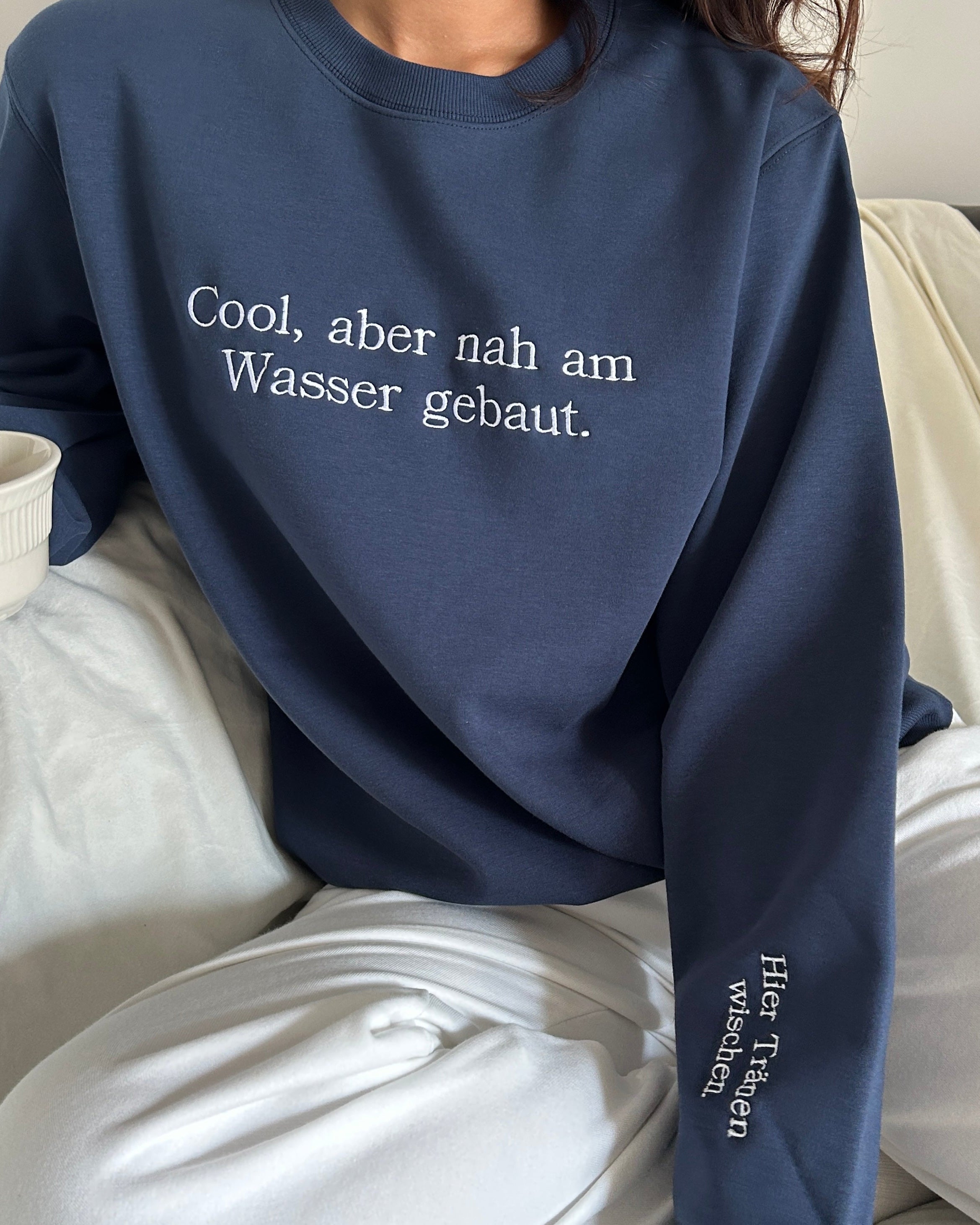 Authentically Cool: "Cool But Emotional" Cozy Crewneck Sweatshirt | Fall & Holiday Comfort