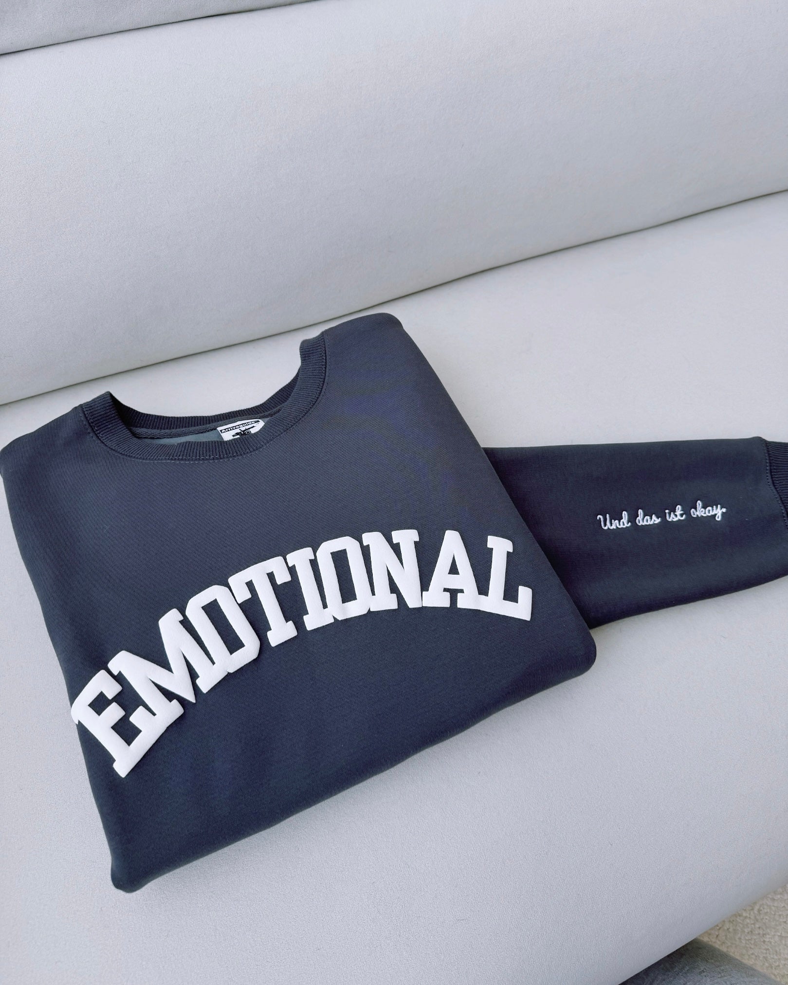 Cozy 'Emotional & That's Okay' Crewneck Sweatshirt – Fall & Winter Comfort for Her