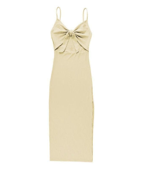 Fall Ready Ribbed Knit Cut-Out Maxi Dress - Effortlessly Chic & Flattering for Autumn