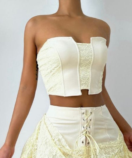 Chic Sweetheart Lace Corset Top - Your Perfect Fall & Holiday Party Statement