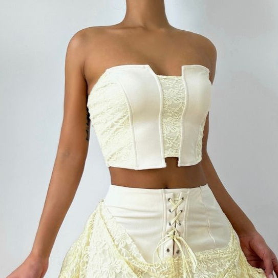 Chic Sweetheart Lace Corset Top - Your Perfect Fall & Holiday Party Statement