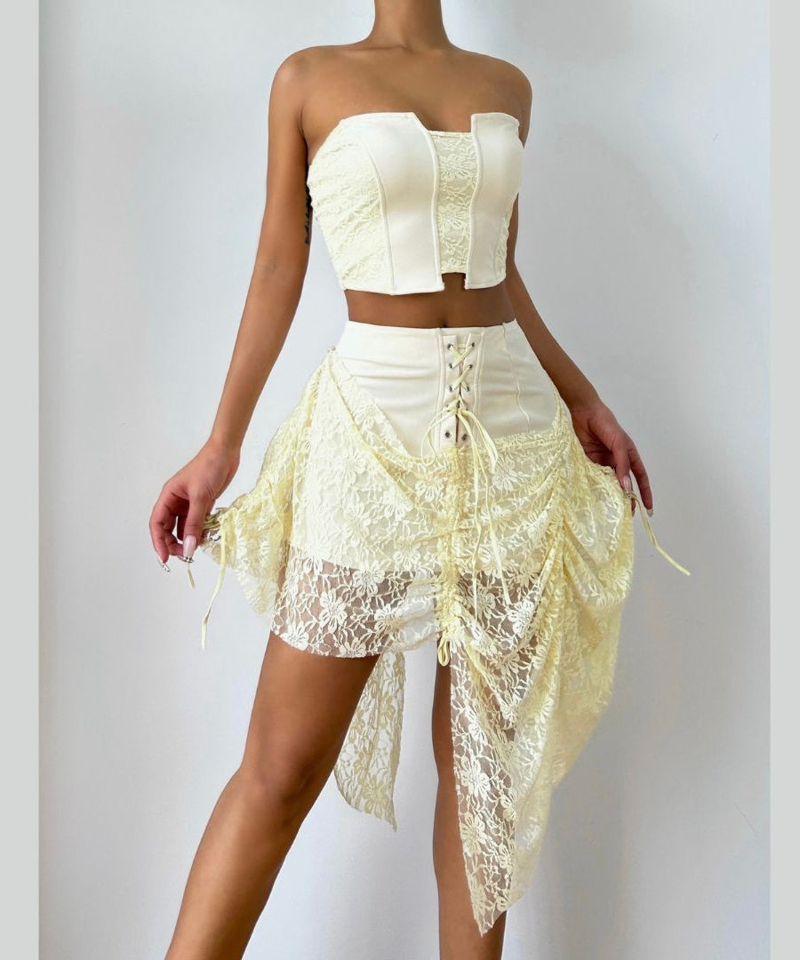 Chic Sweetheart Lace Corset Top - Your Perfect Fall & Holiday Party Statement