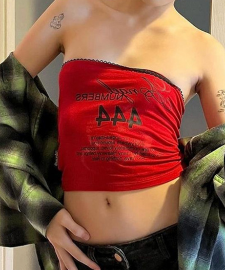 Manifest Your Magic: Angel Numbers 777 Tube Top – Trendy Fall Layering Essential