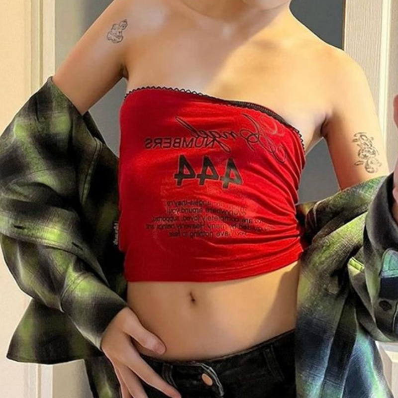 Manifest Your Magic: Angel Numbers 777 Tube Top – Trendy Fall Layering Essential