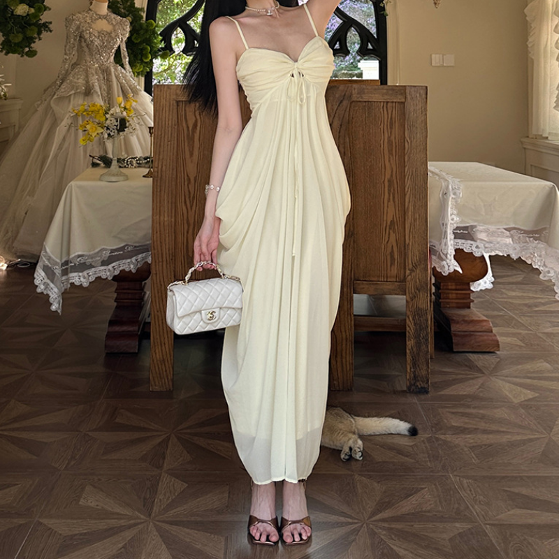 Effortless Elegance: Ruched Tie-Front Flowy Maxi Dress – Your Chic Fall Getaway & Resort Essential