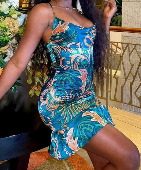 Emerald Oasis Ruffle Mini Dress – Your Vibrant Fall Party & Date Night Essential