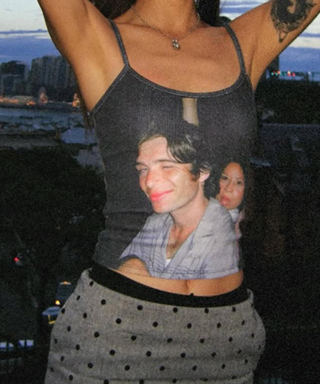 Iconic Duo Cami: Cillian Murphy & Lucy Liu Portrait Backless Top for Fall Nights