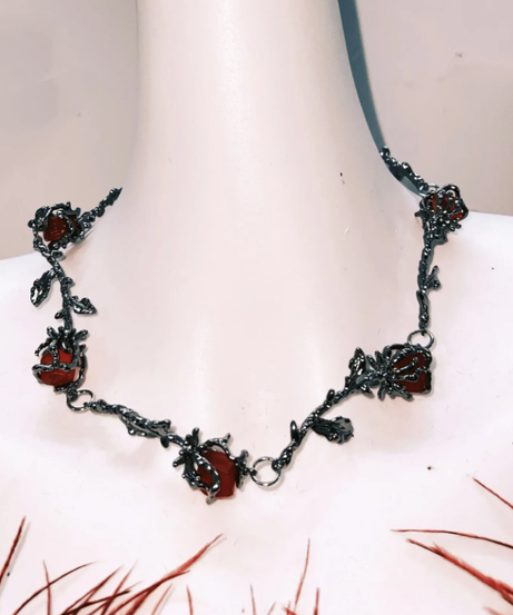 Bewitching Crimson Ruffle Mini Dress - Feather Trim, Corset & Gothic Glam for Halloween & Parties