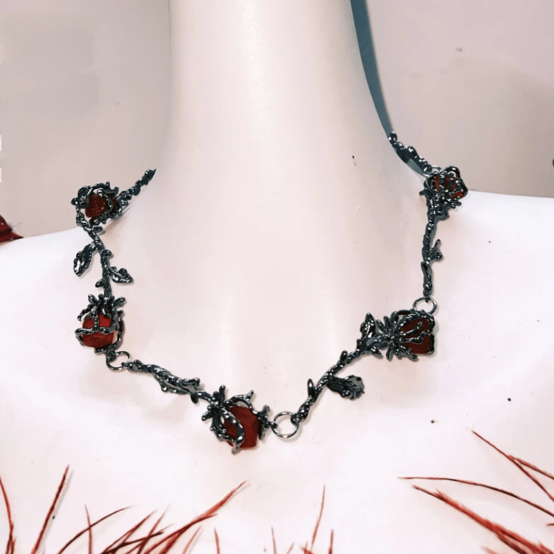 Bewitching Crimson Ruffle Mini Dress - Feather Trim, Corset & Gothic Glam for Halloween & Parties