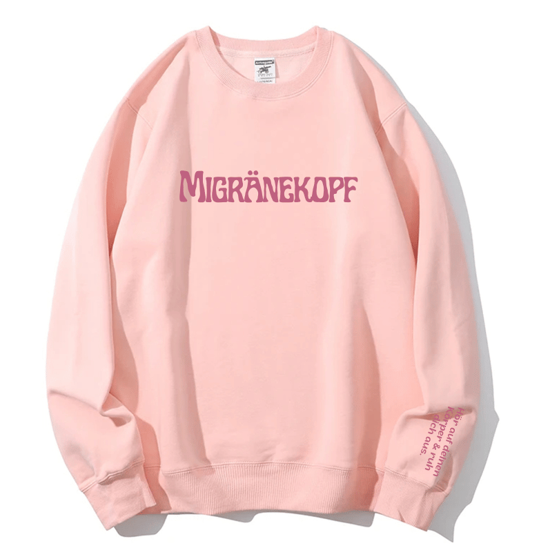 Cozy Migraine Awareness Sweatshirt for Women - 'Listen to Your Body' Self-Care Crewneck