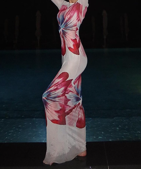 Painterly Bloom Sheer Maxi Dress - Your Glamorous Fall Escape & Resort Statement