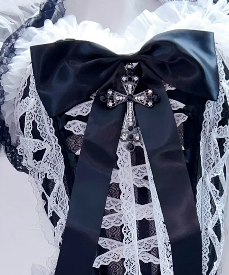 Bewitching Gothic Lace Mini Dress Set | Perfect for Halloween & Fall Fantasy