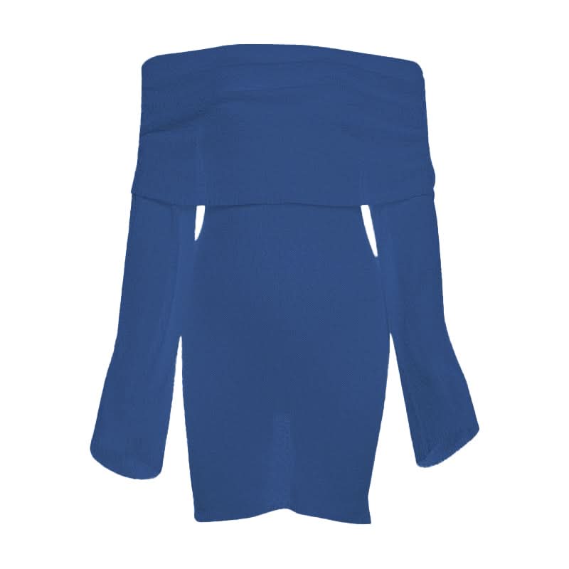 Effortlessly Chic White Off-Shoulder Knit Mini Dress – Your Fall & Holiday Essential