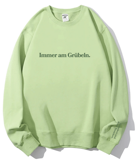 Mindful Overthinker Cozy Pink Sweatshirt | Empowering "Thoughts Are Not Facts" Crewneck for Fall