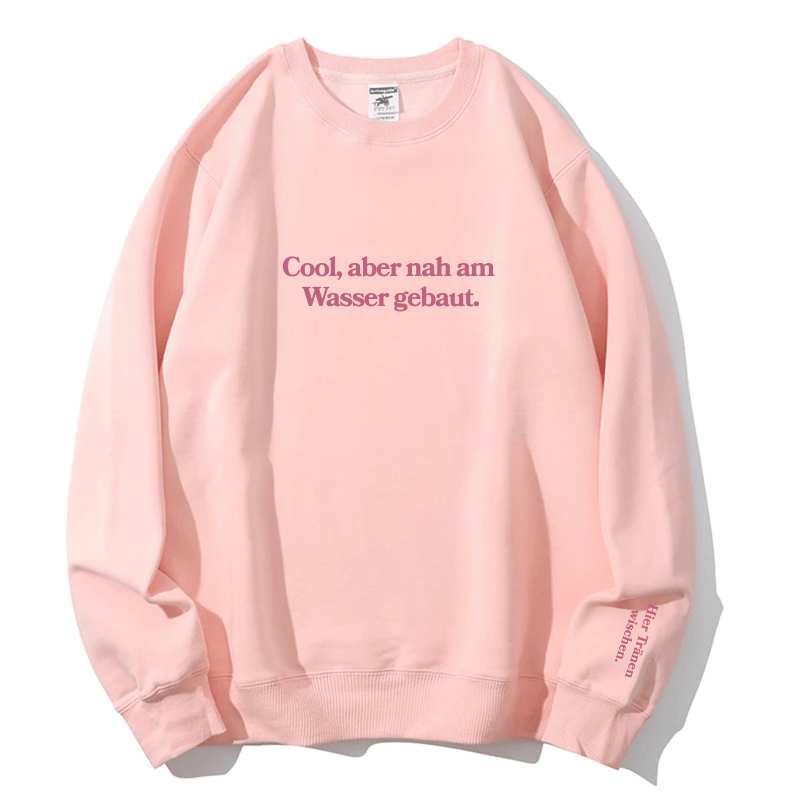 Authentically Cool: "Cool But Emotional" Cozy Crewneck Sweatshirt | Fall & Holiday Comfort