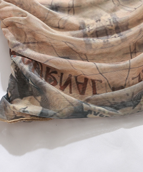 Edgy Journal Print One-Shoulder Crop Top - Your Fall Fashion Statement