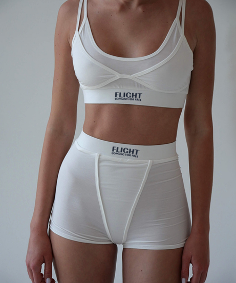 Flight Longing for Free" Cozy Black Bralette & Boyshort Set | Ultimate Fall Loungewear for Women