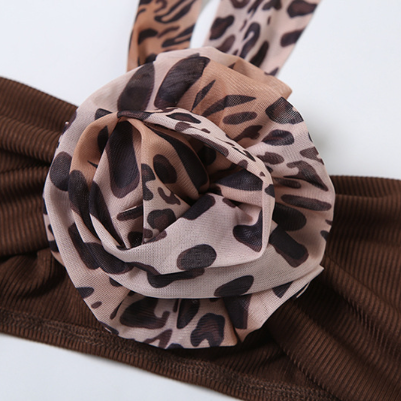 Chic Leopard Print 3-Piece Halter Bandeau & Mesh Maxi Skirt Set – Your Ultimate Vacation & Resort Wear