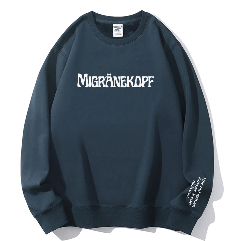 Cozy Migraine Awareness Sweatshirt for Women - 'Listen to Your Body' Self-Care Crewneck
