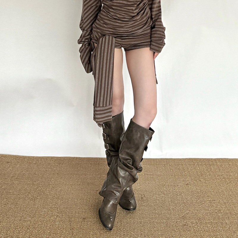 Cozy Chic Fall Striped Self-Tie Playsuit | Women's Long Sleeve Romper