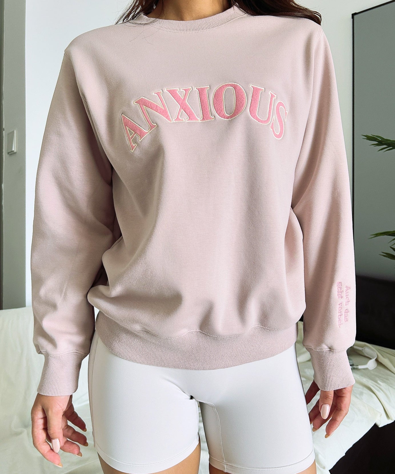 The 'ANXIOUS' Crewneck: Your Cozy Fall/Winter Self-Care & Affirmation Sweatshirt
