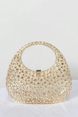 Obsidian Diamond Glass Handbag