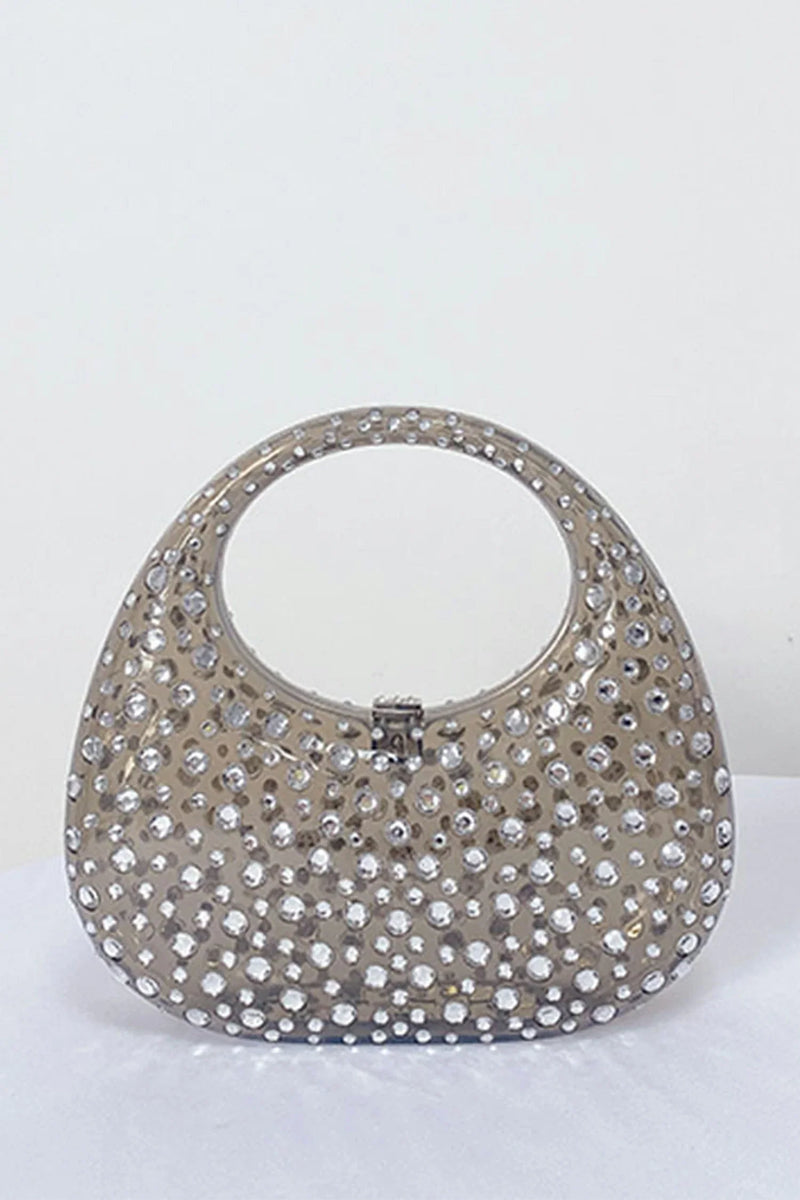 Onyx Diamond Glass Handbag