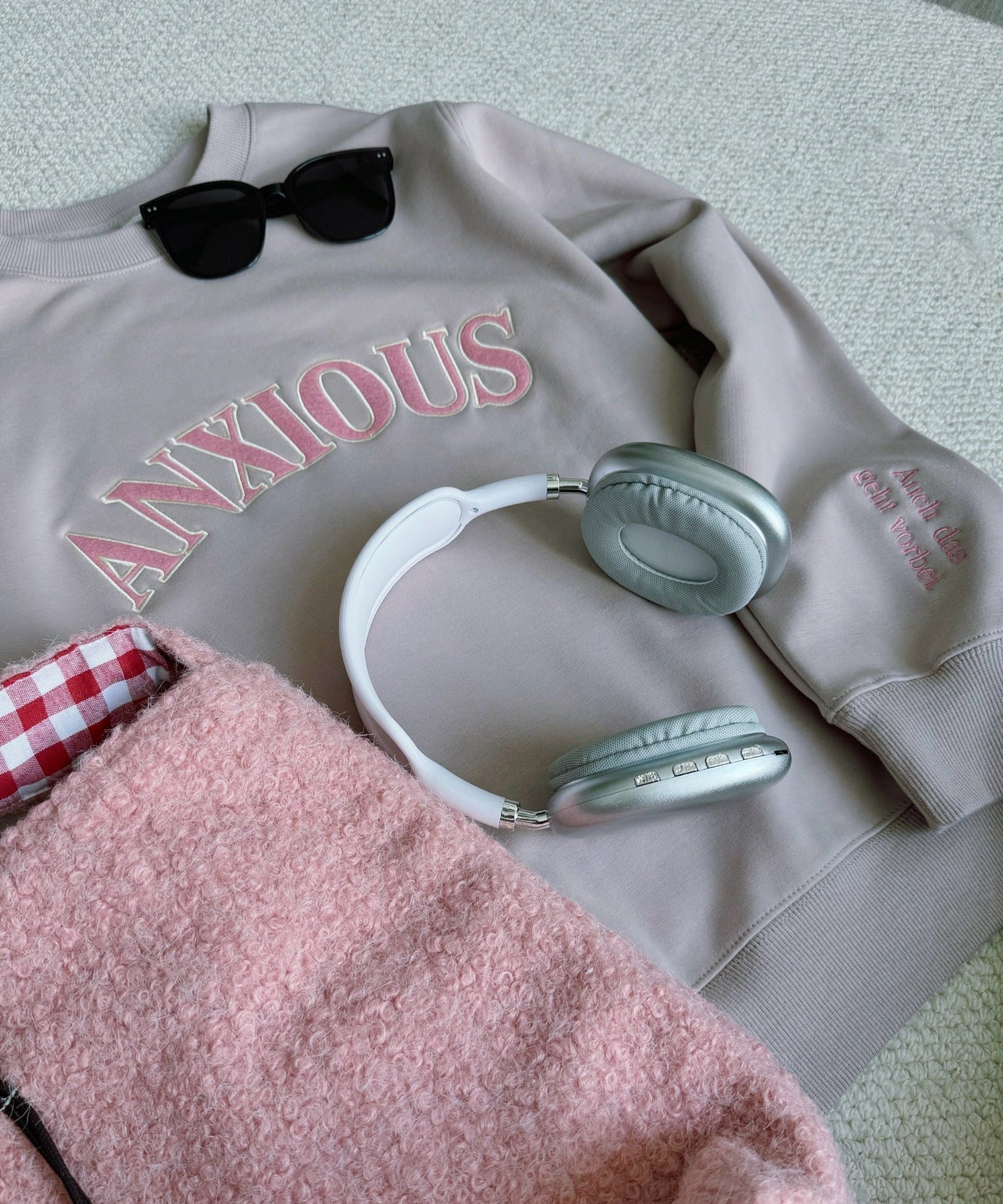 The 'ANXIOUS' Crewneck: Your Cozy Fall/Winter Self-Care & Affirmation Sweatshirt