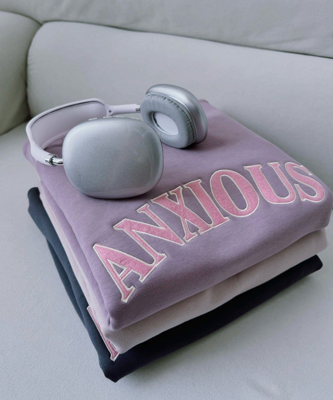 The 'ANXIOUS' Crewneck: Your Cozy Fall/Winter Self-Care & Affirmation Sweatshirt