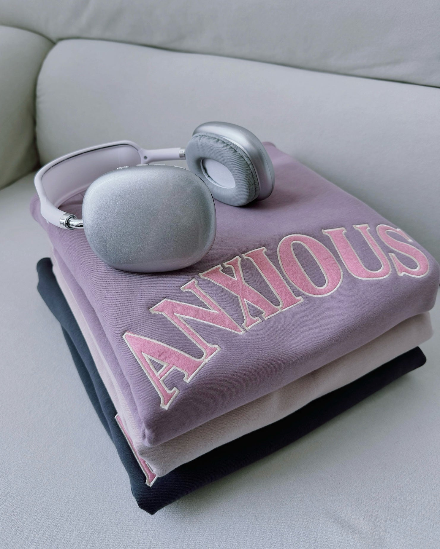 The 'ANXIOUS' Crewneck: Your Cozy Fall/Winter Self-Care & Affirmation Sweatshirt