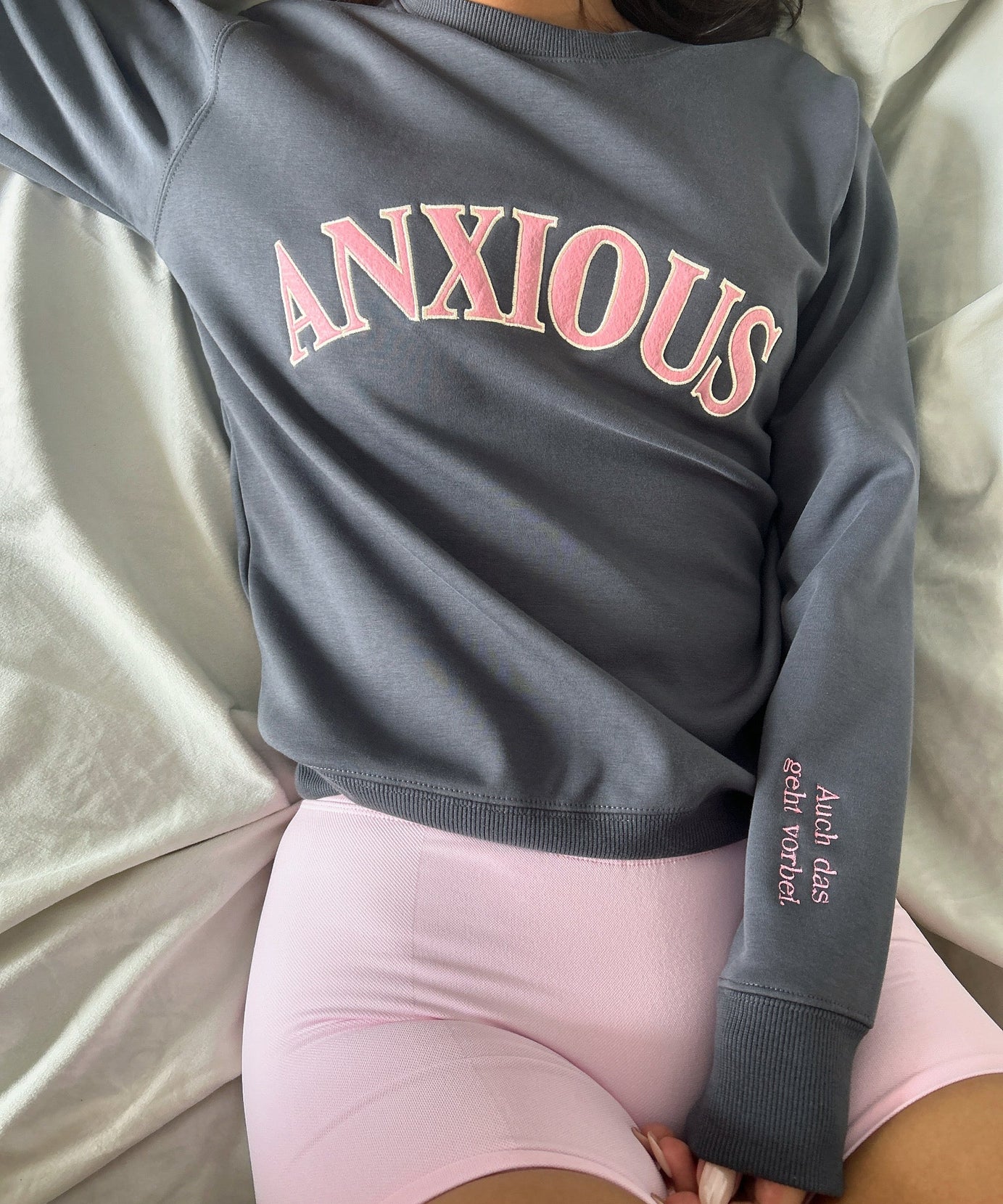 The 'ANXIOUS' Crewneck: Your Cozy Fall/Winter Self-Care & Affirmation Sweatshirt