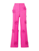 Indiana Floral Embellished Blazer Set In Hot Pink