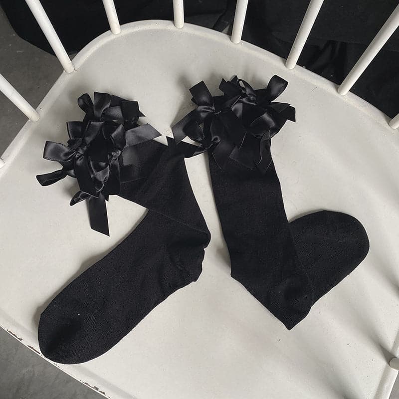 Charming Bow Detail Knee-High Socks | Cozy Fall & Coquette Style