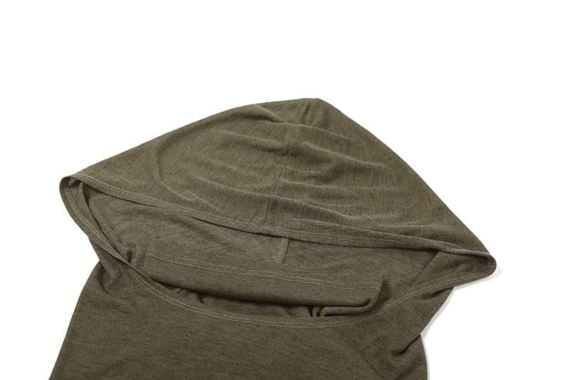 Effortless Fall Chic: Olive Green Cowl Neck Maxi Dress with Sassy Side Slits & Tie Waist