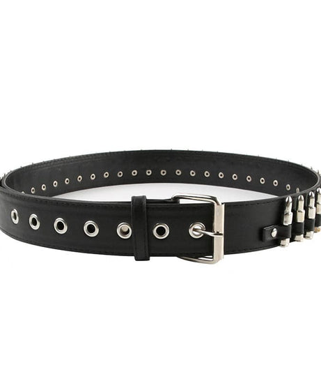 Unleash Your Edge: Black Studded Vegan Leather Belt – The Ultimate Fall & Halloween Accessory for Women