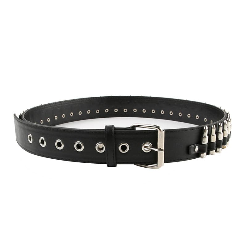 Unleash Your Edge: Black Studded Vegan Leather Belt – The Ultimate Fall & Halloween Accessory for Women