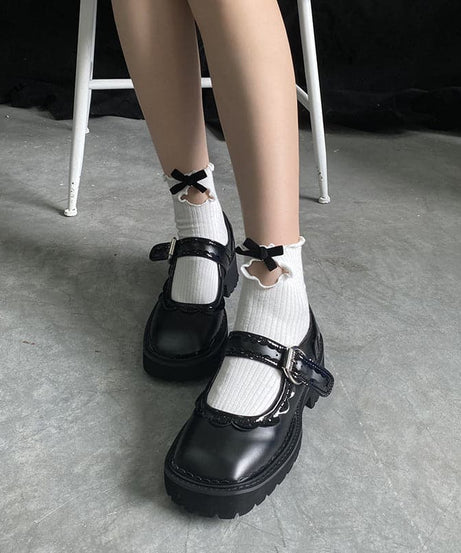 Cute Ruffle Bow Ankle Socks - Sweet & Preppy Fall Style for Women