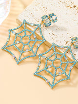 Octavia Cobweb Rhinestone Earrings