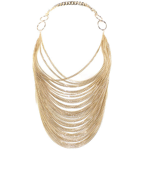 Dazzling Silver Chainmail Halter Top - Edgy Party, Halloween & NYE Statement Crop