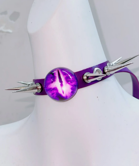 Spooky Chic Purple Fluffy Skull Rave Set | Edgy Halloween Costume & Festival Two-Piece