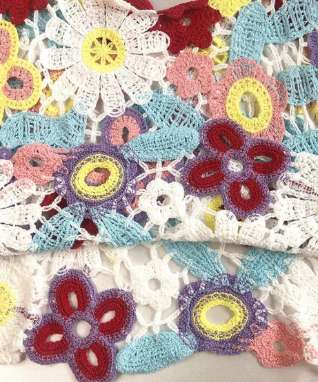 Vibrant Floral Crochet Cami Top - Boho Knit for Sunny Escapes & Chic Fall Layering