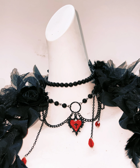 Bewitching Black Lace Bell Sleeve Maxi Gown - Ethereal Gothic Drama for Halloween & Fall Events